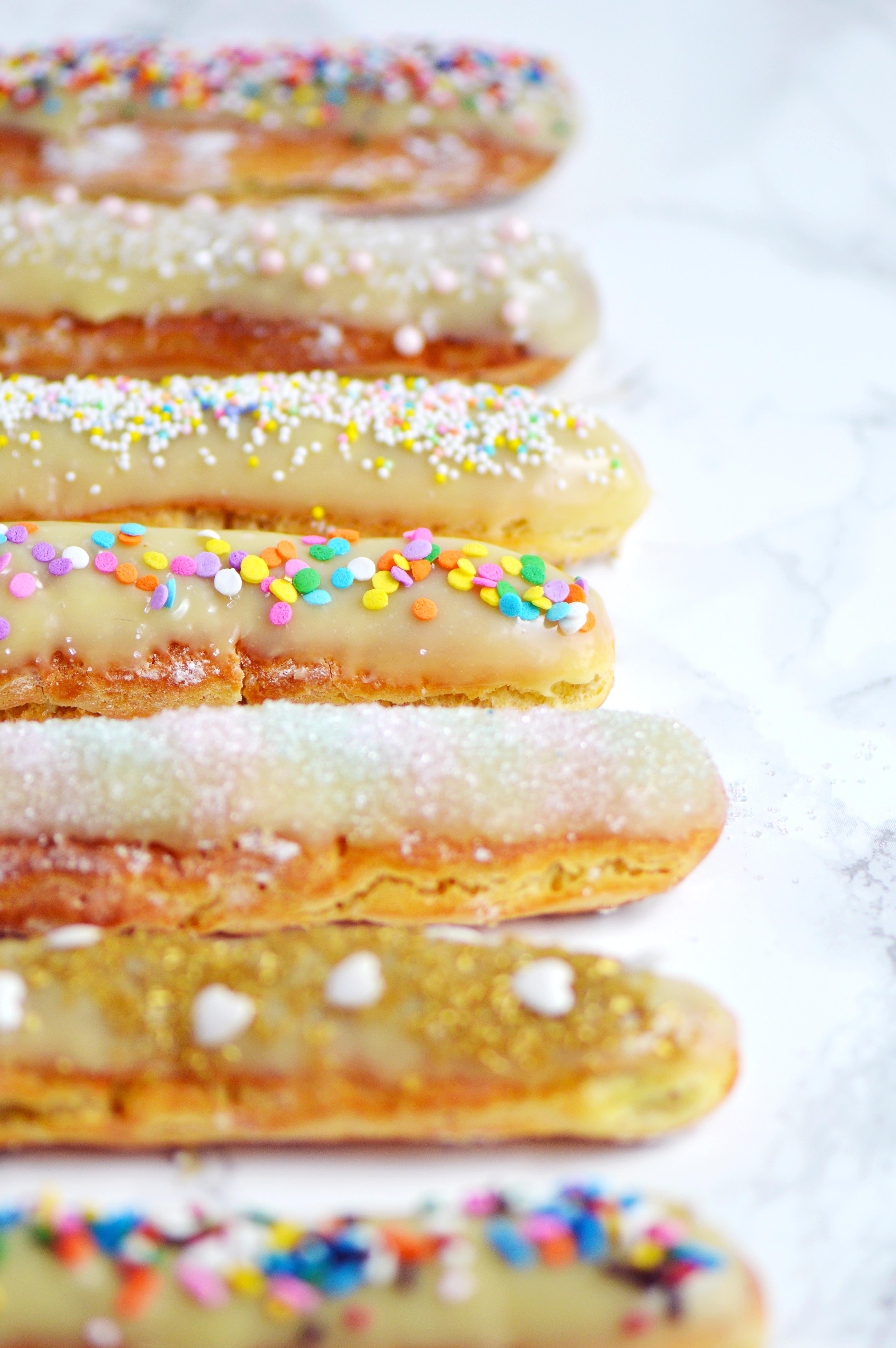 Cake Batter Éclairs