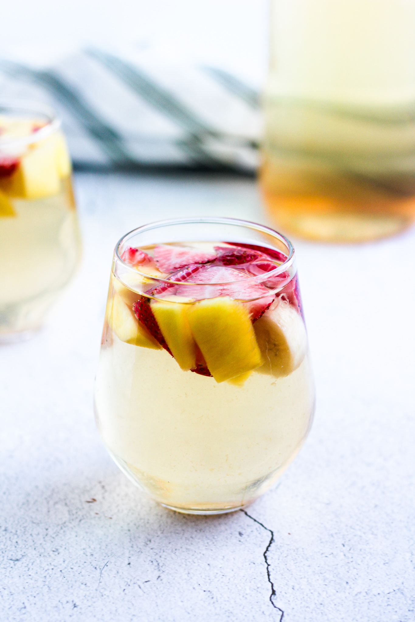 Strawberry Banana Mango White Sangria The Buttered Gnocchi