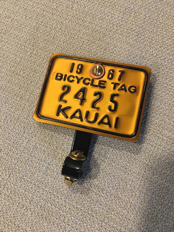 Vintage Bicycle License PlatesSalt Lake City, UtahKauai, Hawaii