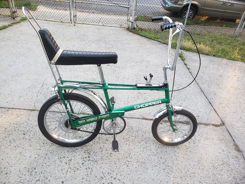 Raleigh Chopper Tall Frame (VINTAGE)3+2 (5 Speed)Flamboyant Green, ALL