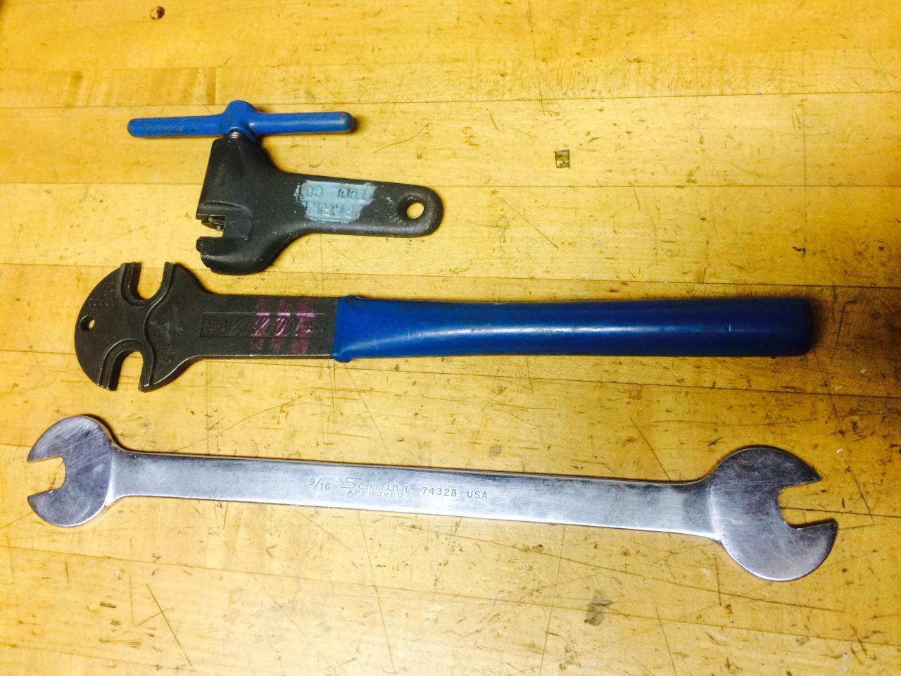 Tools Schwinn pedal wrench & park pedal wrench, chain tool Sell