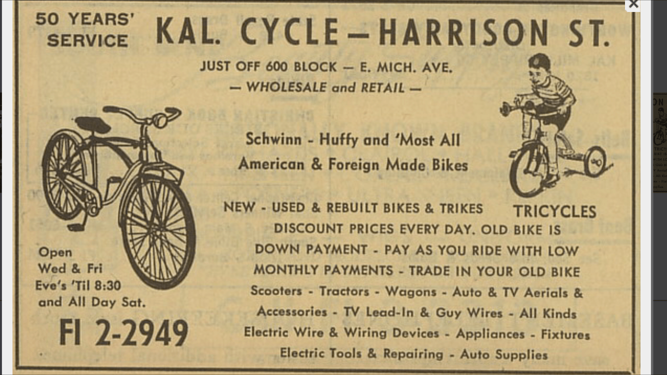 KALAMAZOO CYCLE AND ELECTRICAL SUPPLY All Things Schwinn Page 2