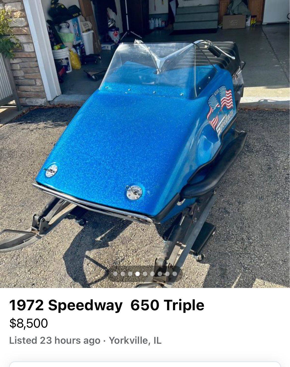 Crazy Cool Sled “Triple” This guy has some Cool Vintage Sleds Stuff