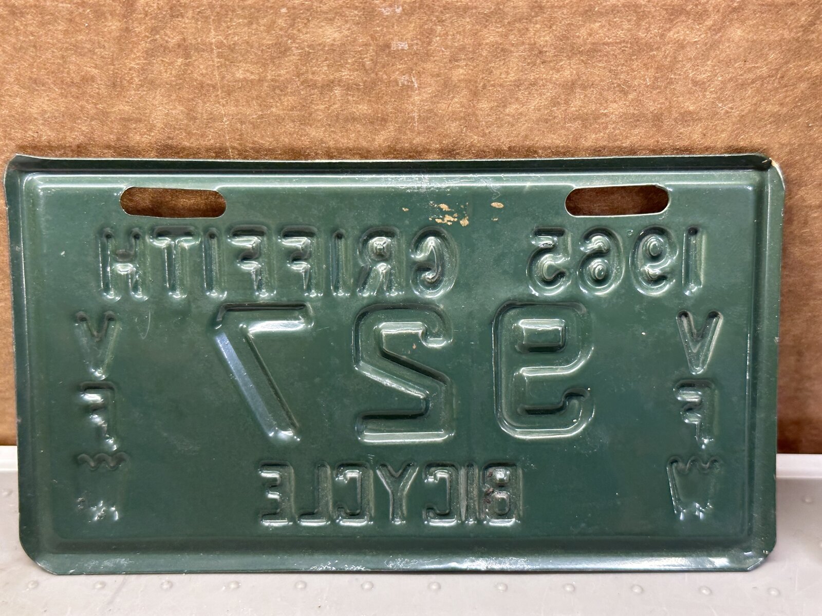 Withdrawn VFW 19641965 Griffith Indiana vintage Bicycle license