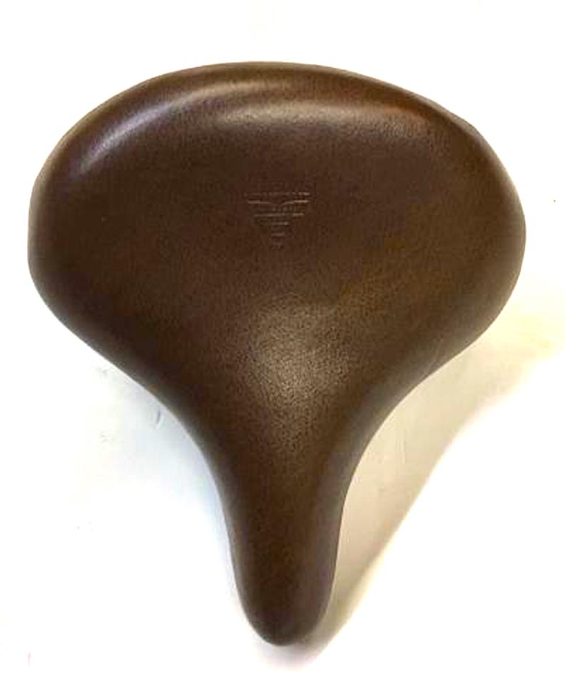 Sold RESTORED Persons Leather 1950s? era mens 26" bicycle saddle