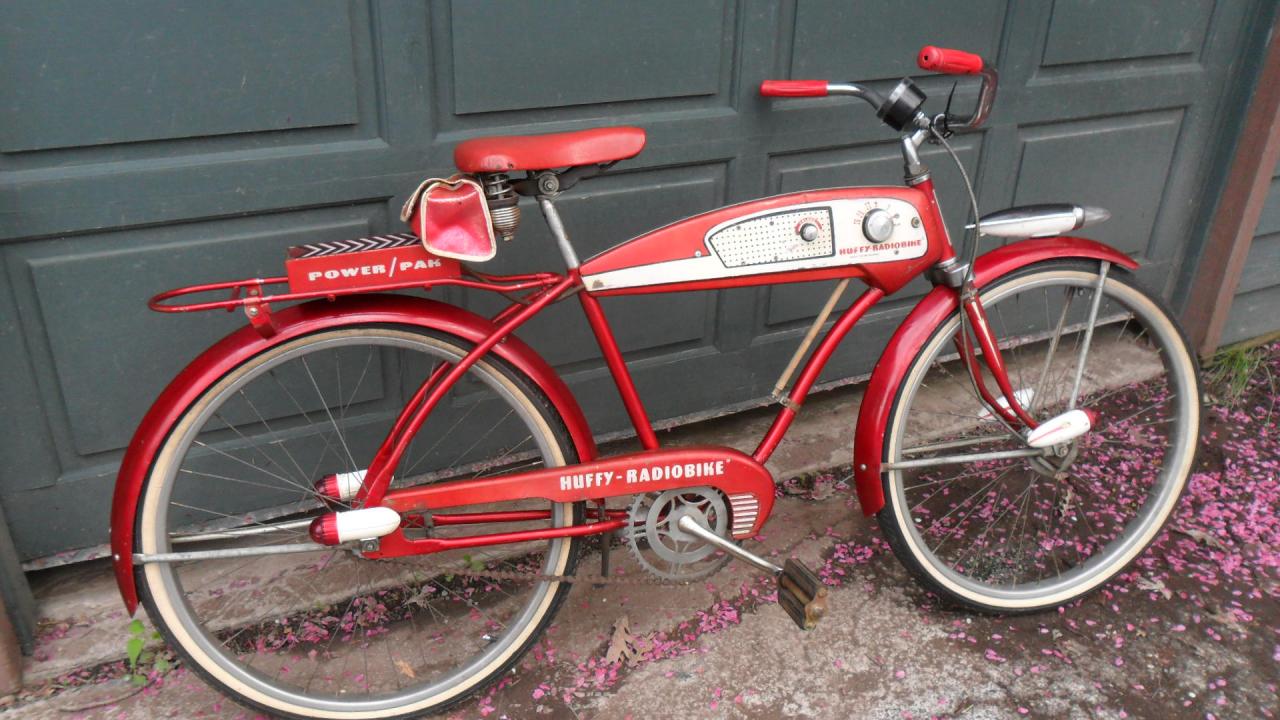 Original 1950's HUFFY RADIO BIKE (RED). For Sale The Classic and