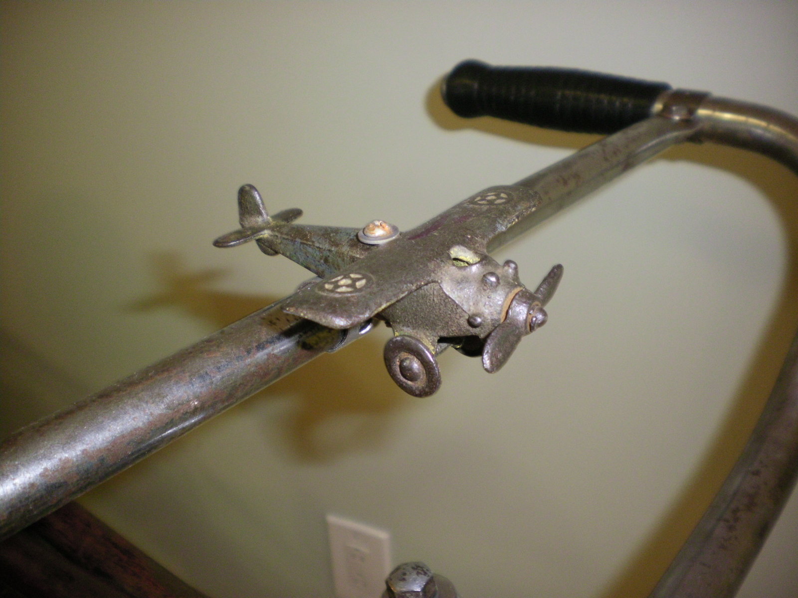 Sold Cast Iron Airplane Handlebar Ornament Archive (sold or