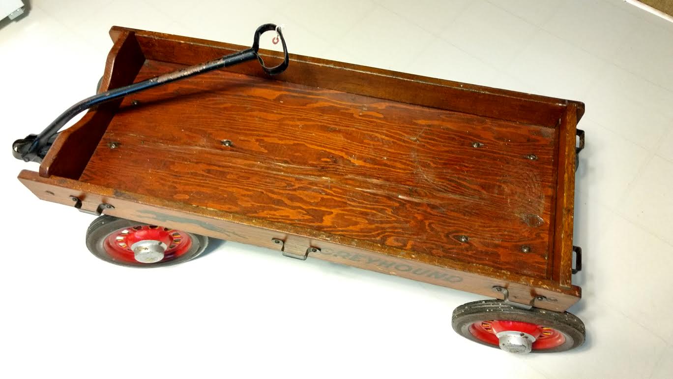 Help identify wooden toy wagon Hamilton Greyhound? Tricycles, Kids