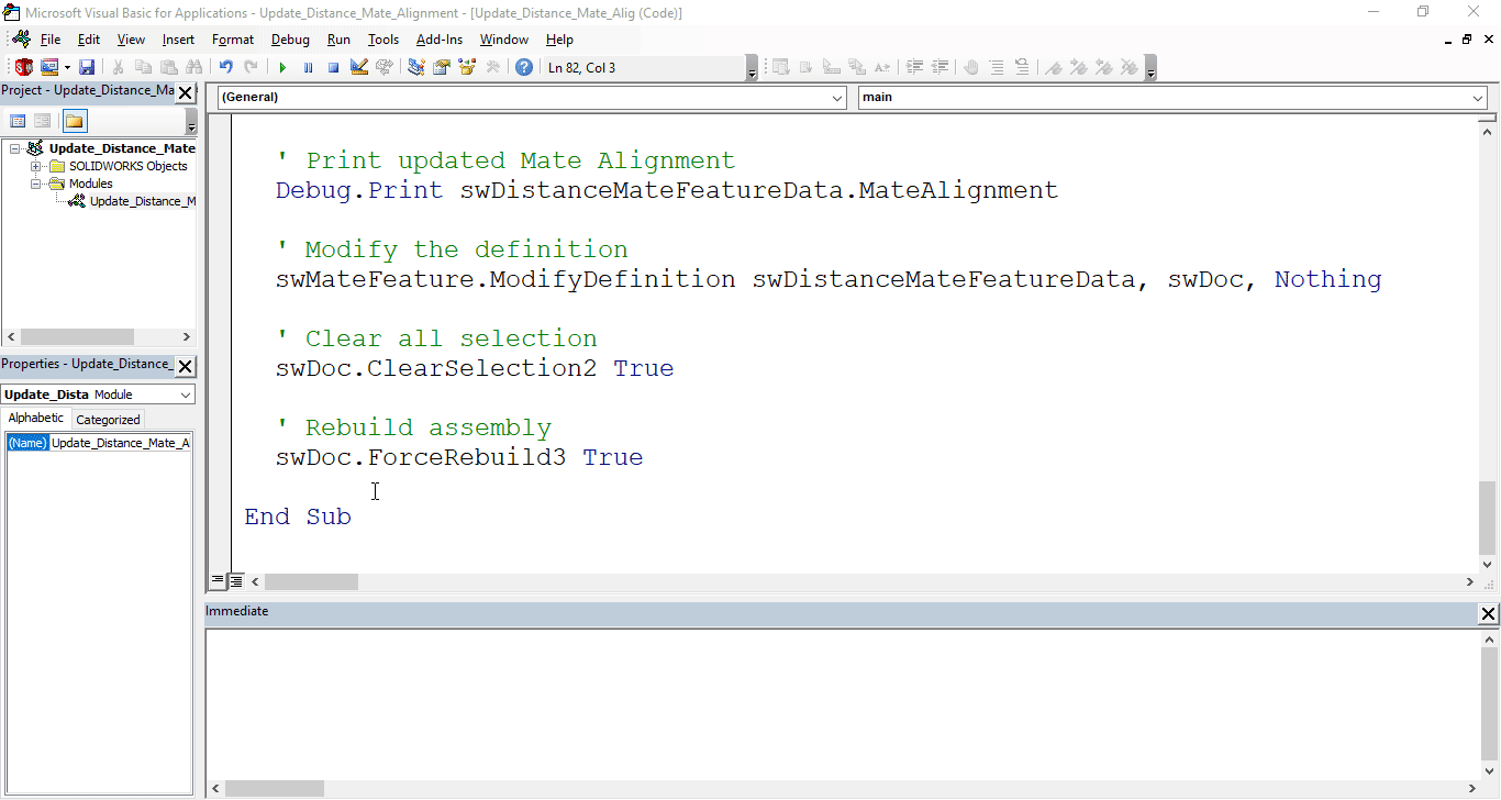 Solidworks VBA Macro Toggle Mate Alignment The CAD Coder