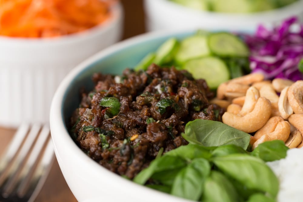 30 Minute Thai Basil Beef Bowls