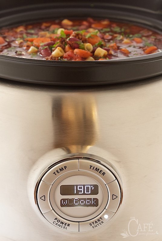 Slow Cooker Pasta e Fagioli Soup The Café Sucre Farine