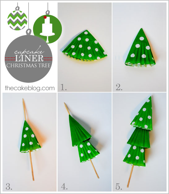Cupcake Liner Christmas Trees The Cake Blog