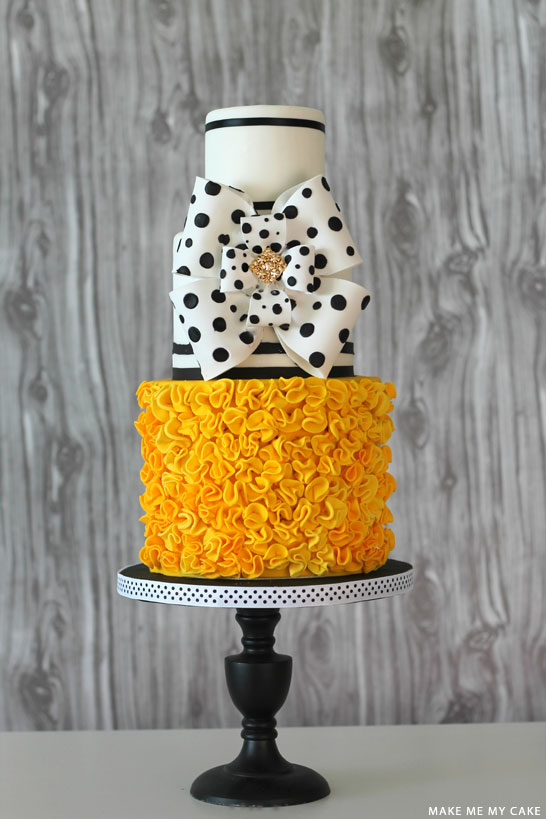 Black & White Polka Dot Cake The Cake Blog