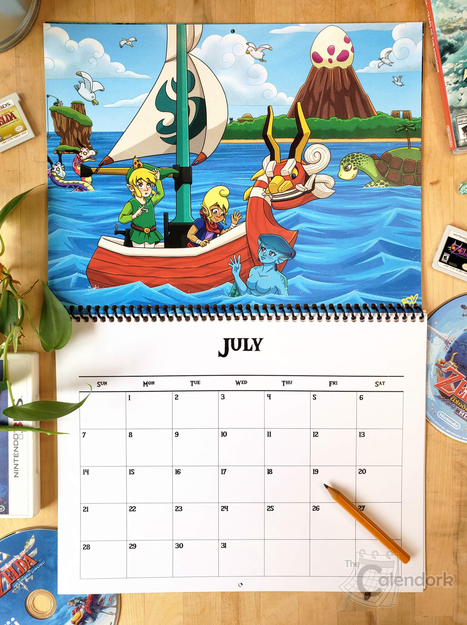 Legend of Zelda Wall Calendar The Calendork