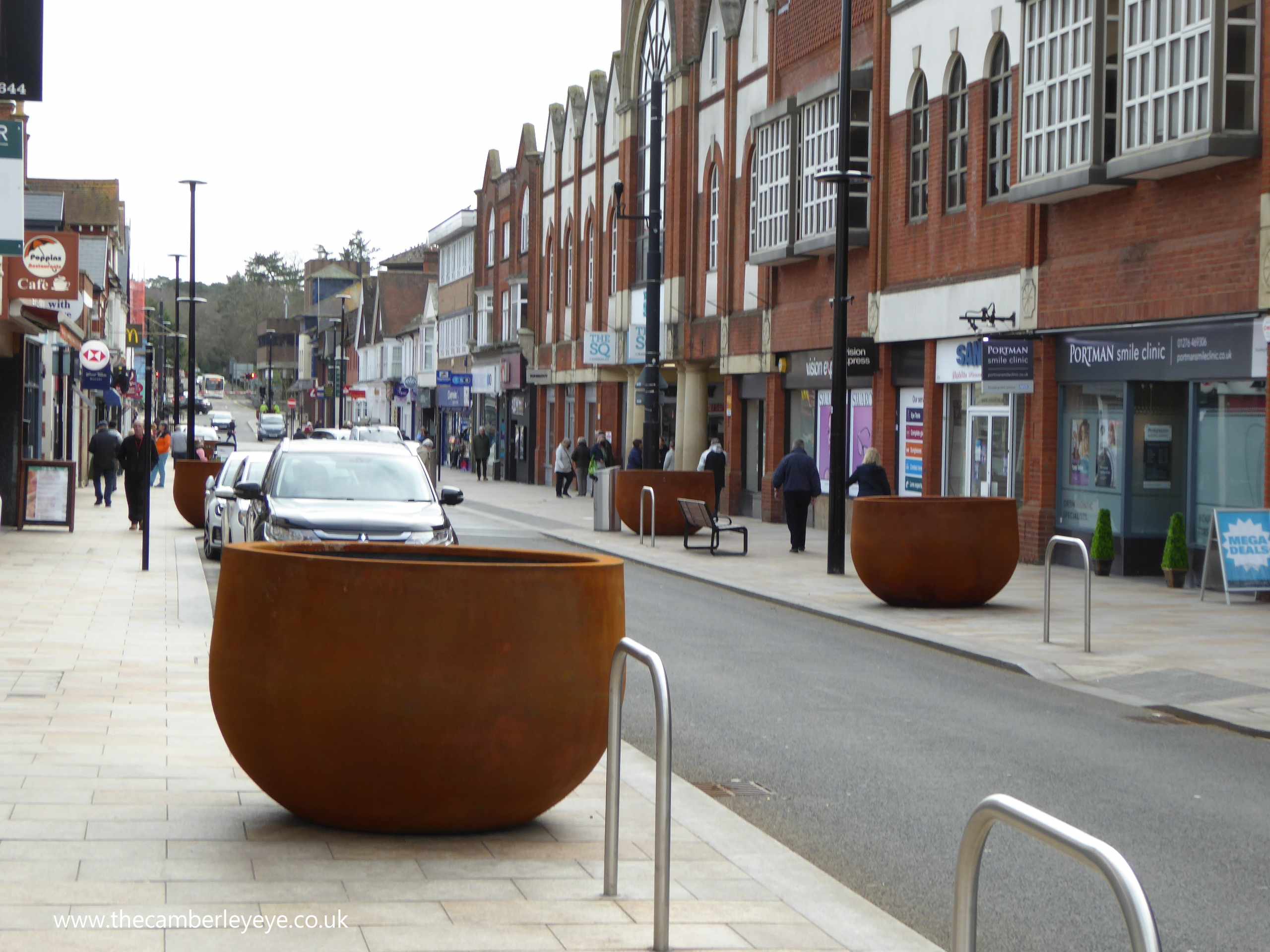 Giant pots The Camberley Eye