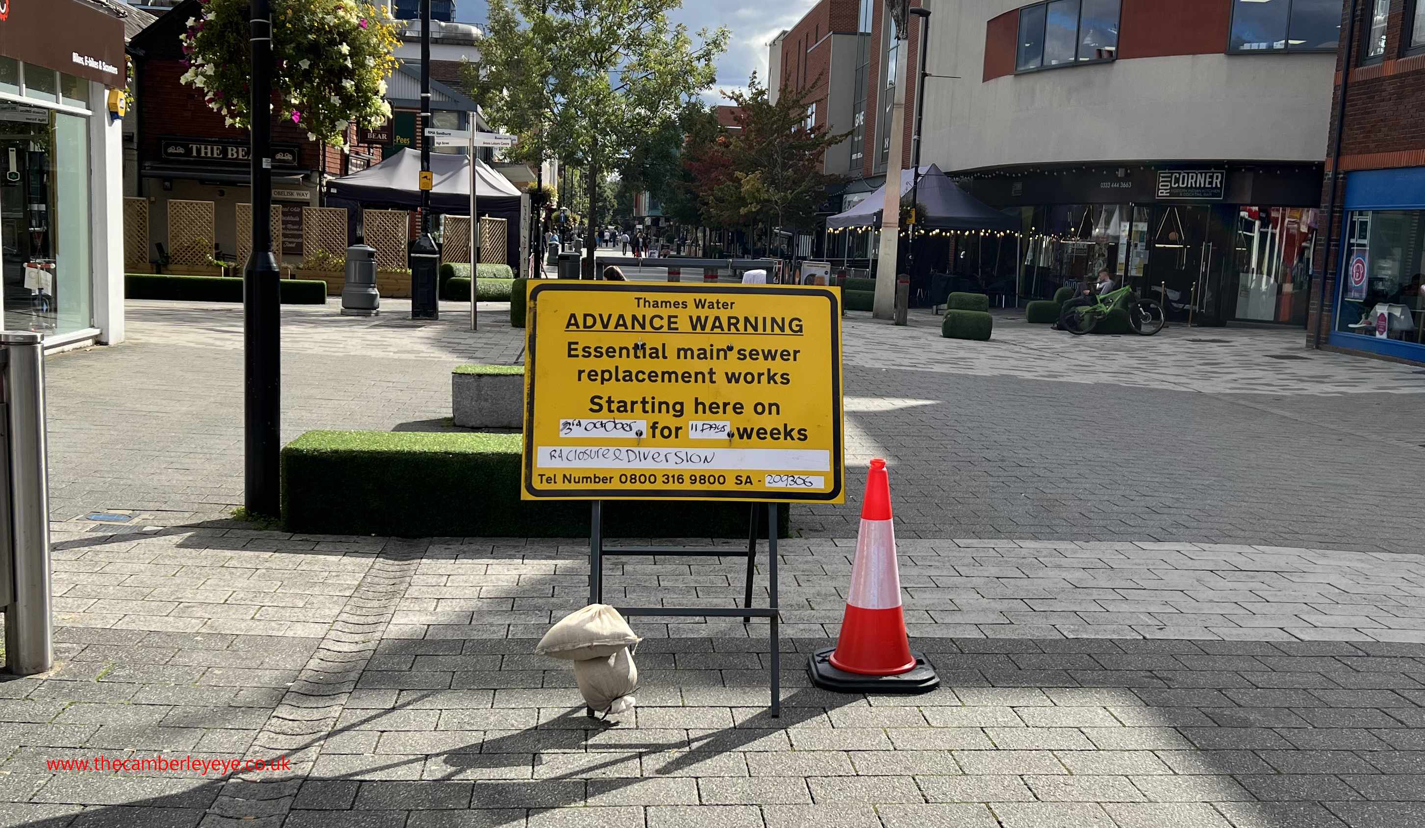 Park Street roadworks The Camberley Eye