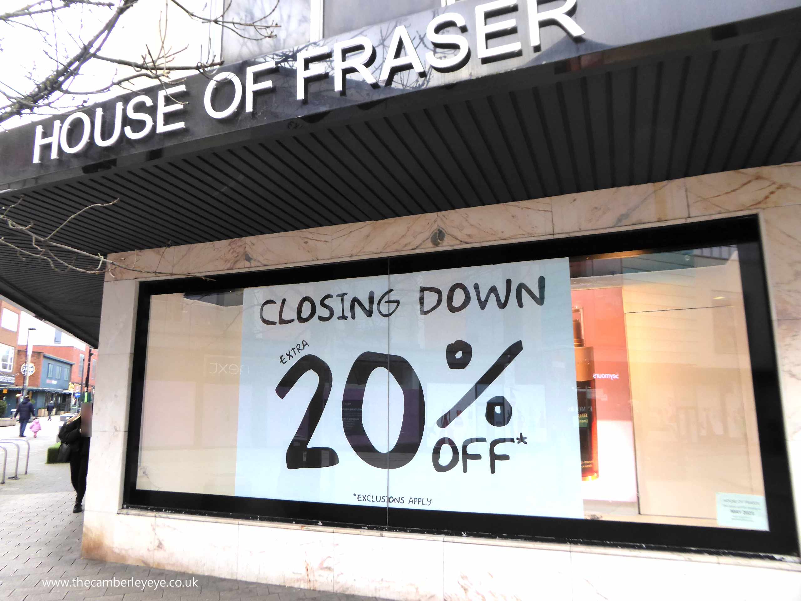 House of Fraser to close The Camberley Eye