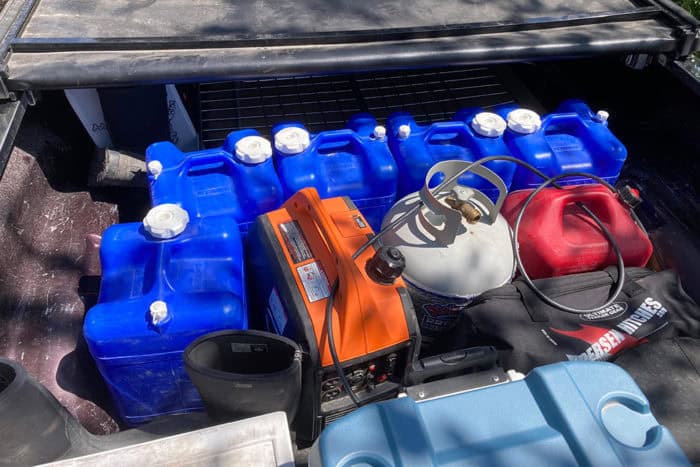 How We Store & Transfer Extra Water To Our RV When Camping