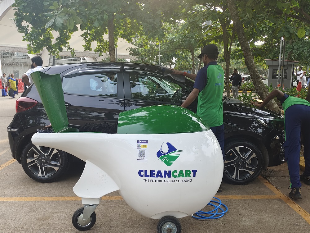 Mangaluru International Airport Ushers in 'Green' car wash with CleanCart The Canara Post