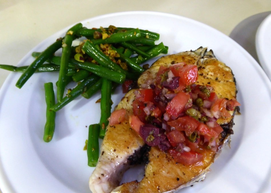 Mackerel Cutlets with Tomato, Olive & Caper Salsa The Captain & The Cook