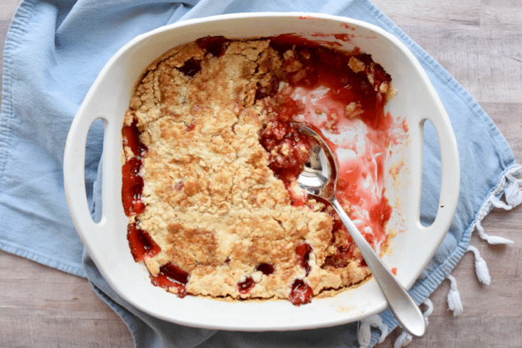 3 Ingredient Cherry Cobbler with Cake Mix The Cards We Drew