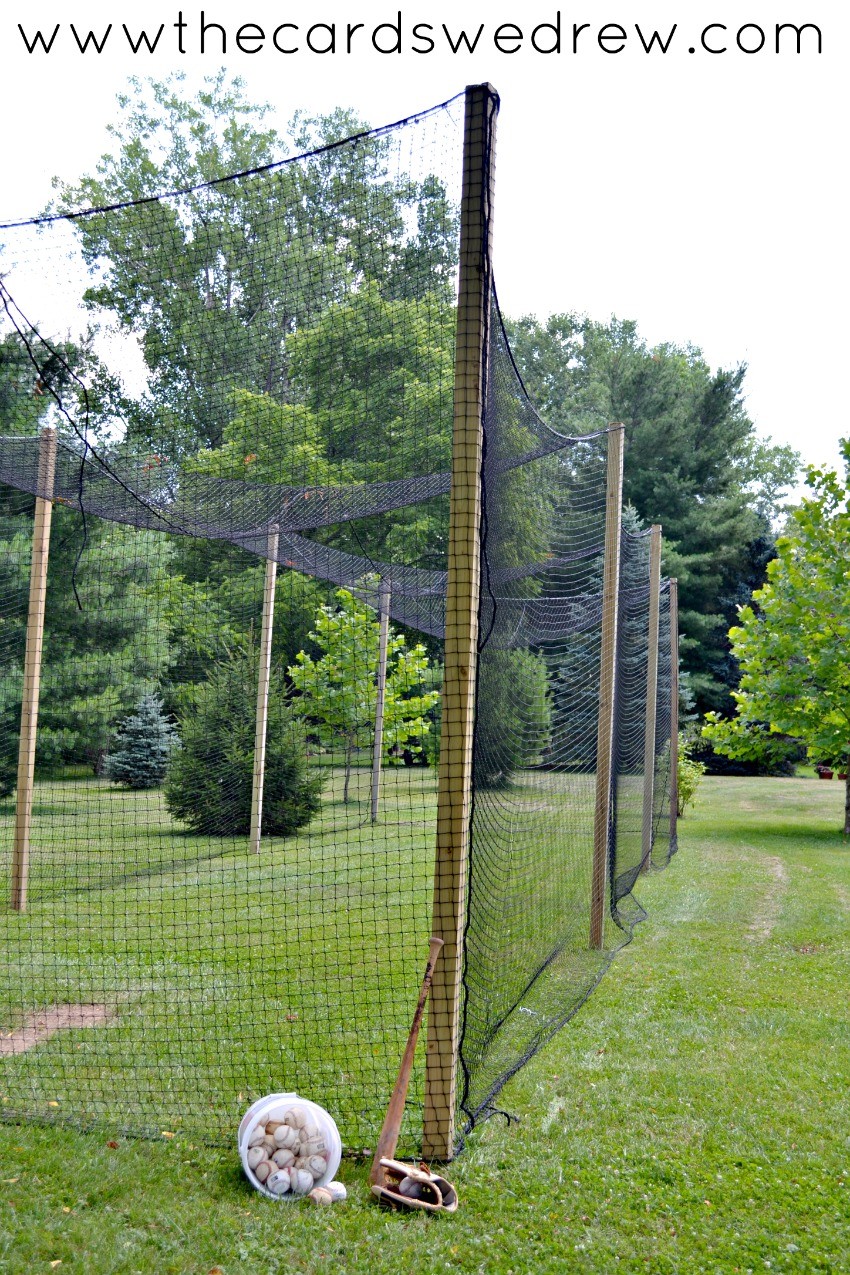 How to Build a DIY Batting Cage The Cards We Drew