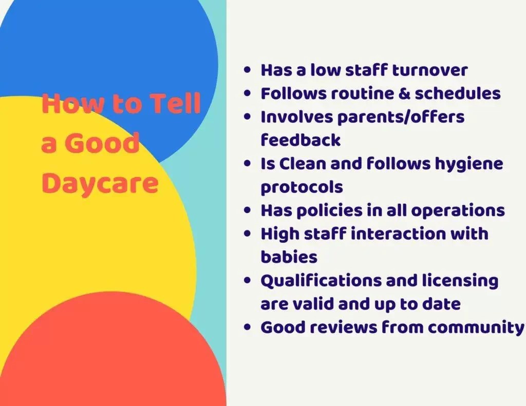 8 Proven Signs & Differences between Bad & Good Daycare The Career Mum