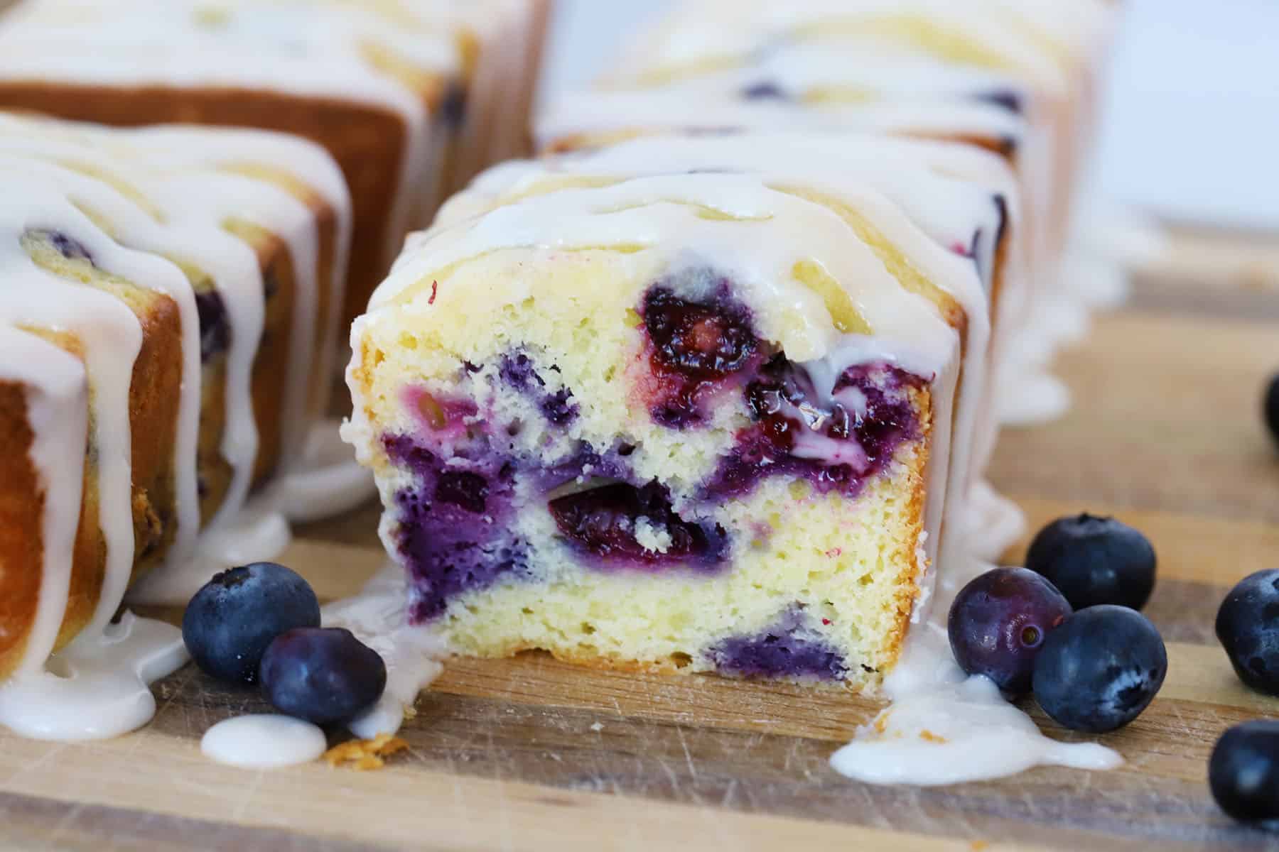 Mini Lemon Blueberry Bread The Carefree Kitchen