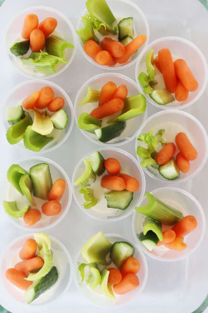 Mini Veggie Cups The Carefree Kitchen