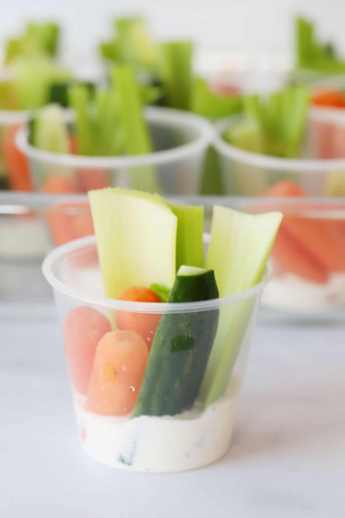 Mini Veggie Cups The Carefree Kitchen