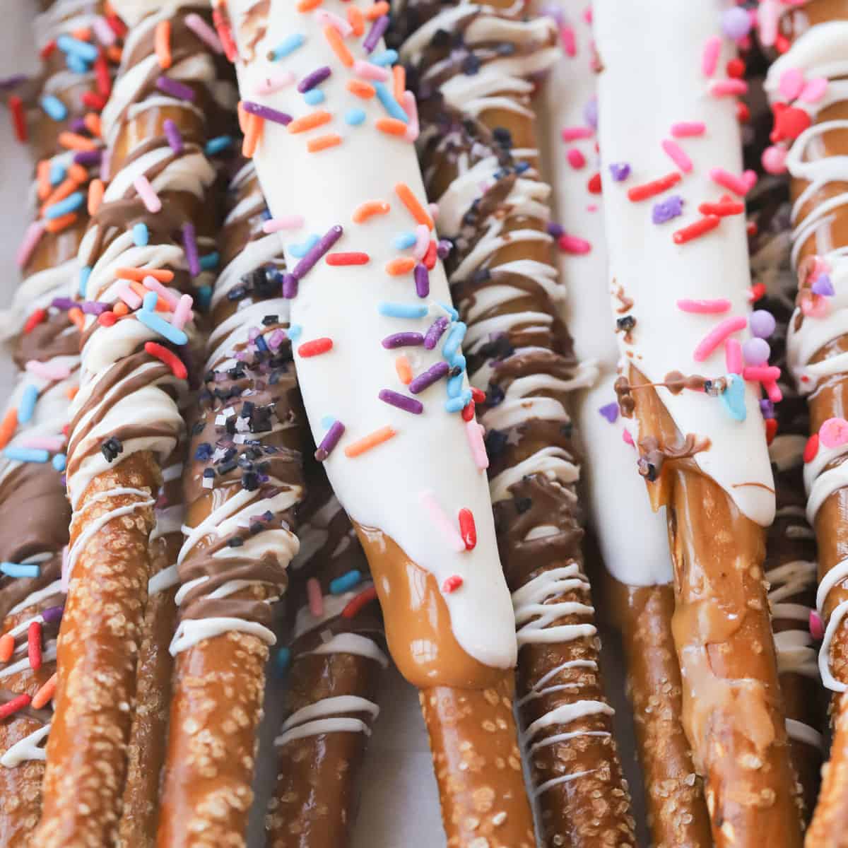 Chocolate Caramel Pretzel Rods The Carefree Kitchen