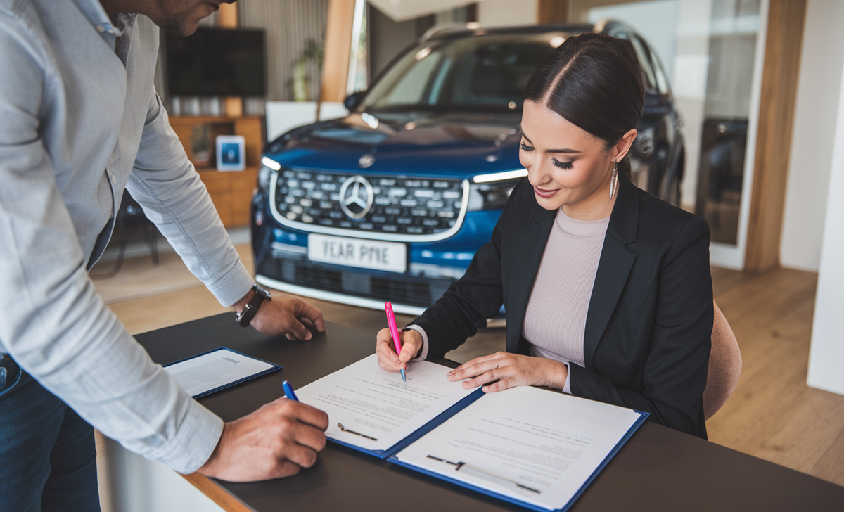 Down Payment And Lease Signing