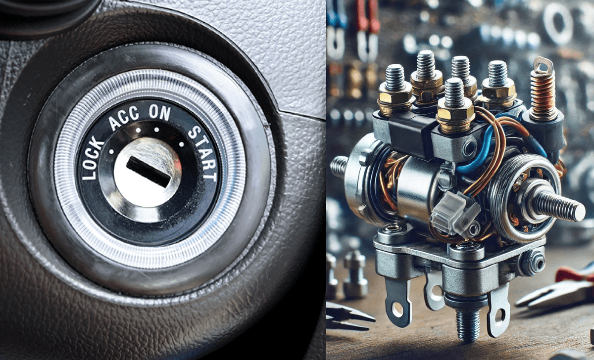 Solenoid and ignition switch
