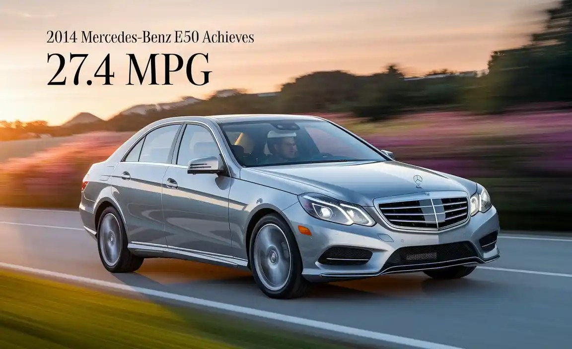 2014 Mercedes-Benz E350 Achieves 27.4 MPG
