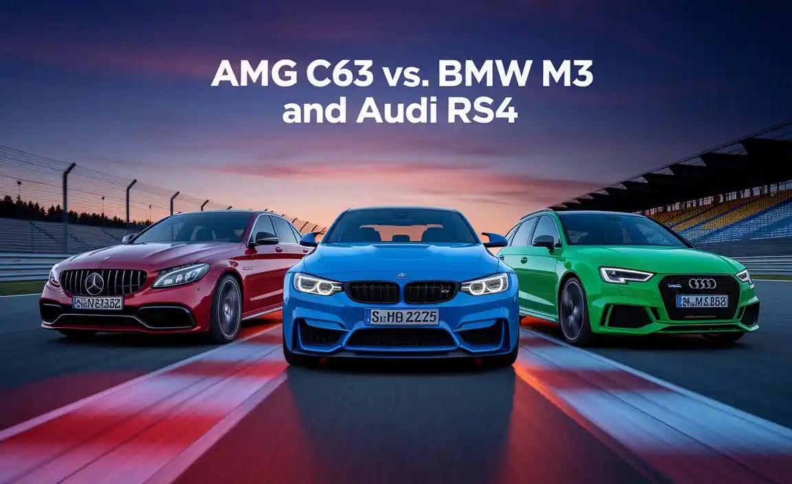 AMG C63 Vs. BMW M3 And Audi RS4