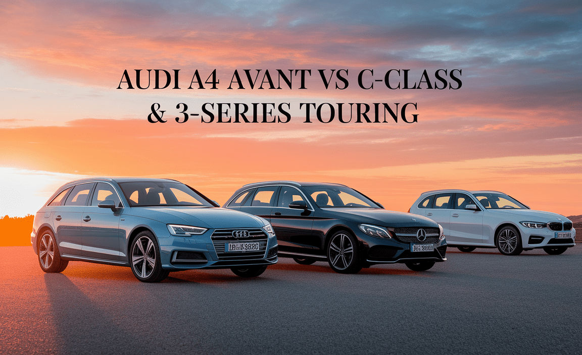 Audi A4 Avant vs C-Class & 3-Series Touring
