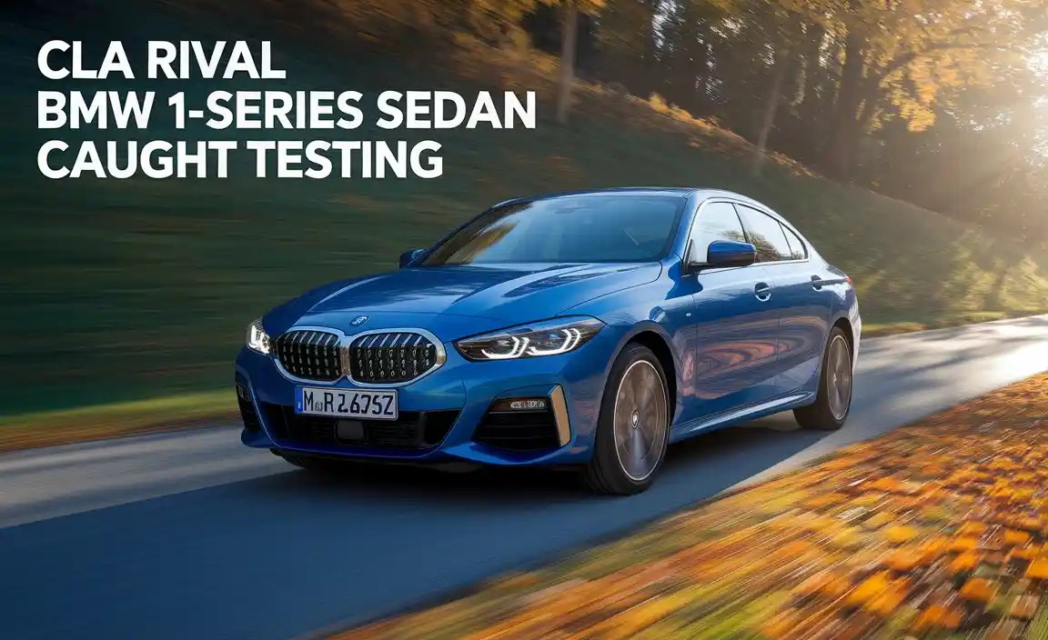 CLA Rival BMW 1-Series Sedan Caught Testing