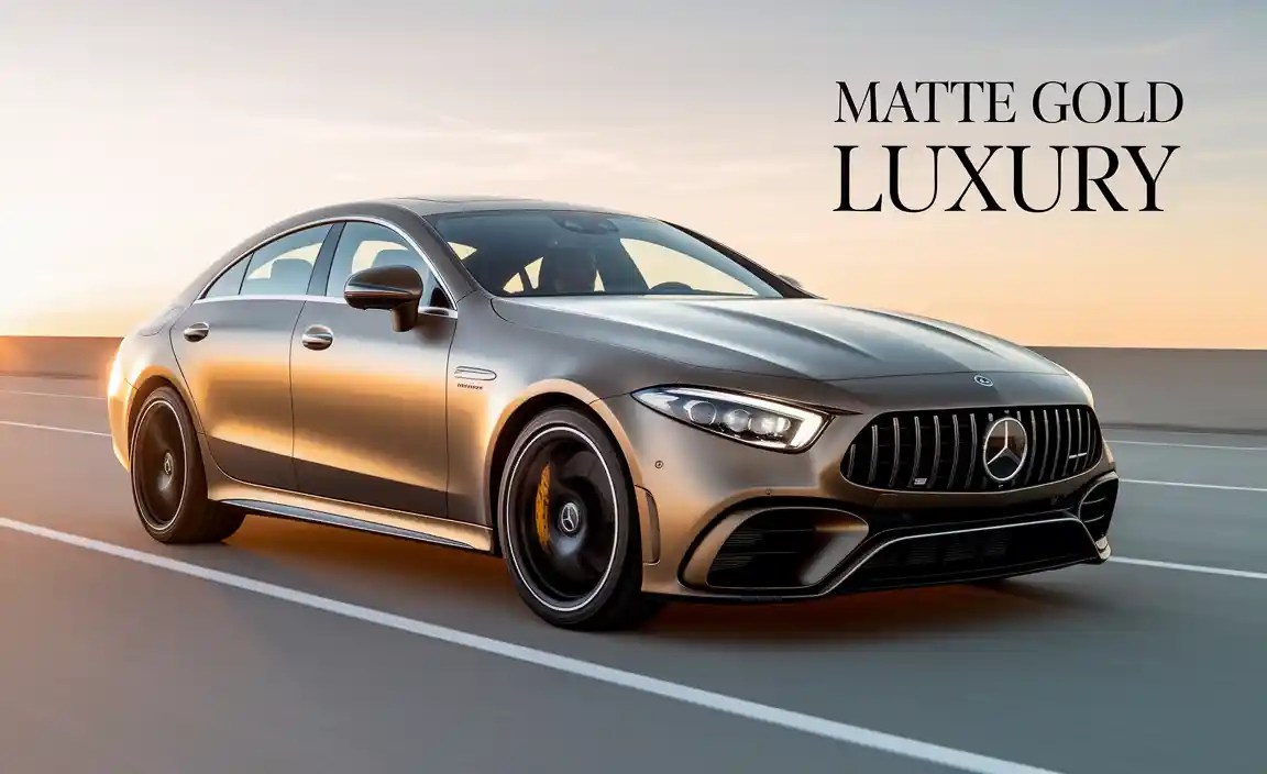Matte Gold CLS 63 AMG