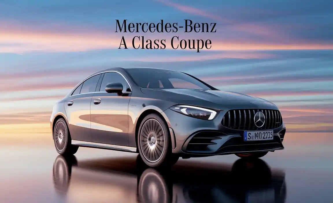 Mercedes Benz A Class Coupe in Digital Render