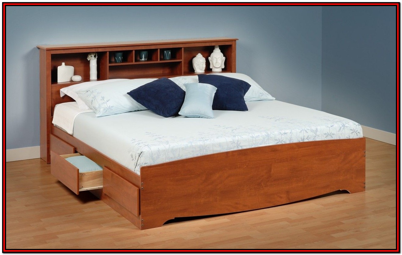 How To Build A King Size Platform Bed Frame With Storage