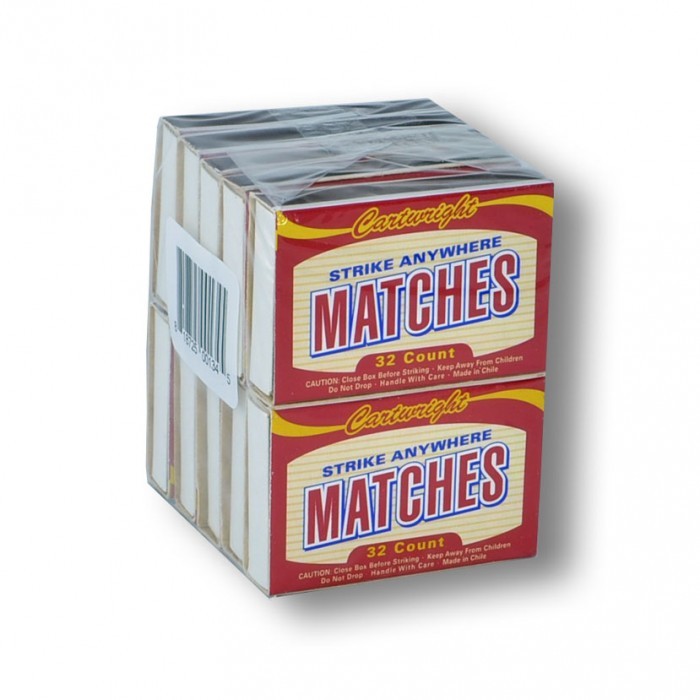 32 ct. Pocket Matches Strike Anywhere The Cartwright Group