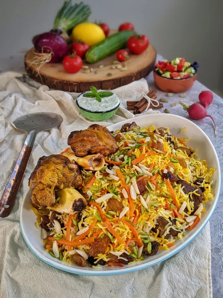 Kabuli Pulao Afghan rice and carrot pilaf with lamb The Caspian