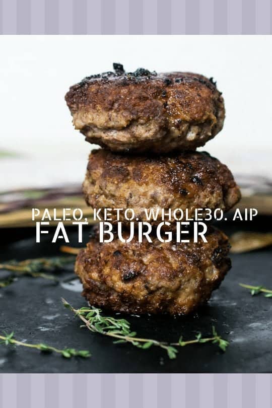Fat Burgers the perfect, juicy keto burger (Paleo, Dairy Free, Whole30