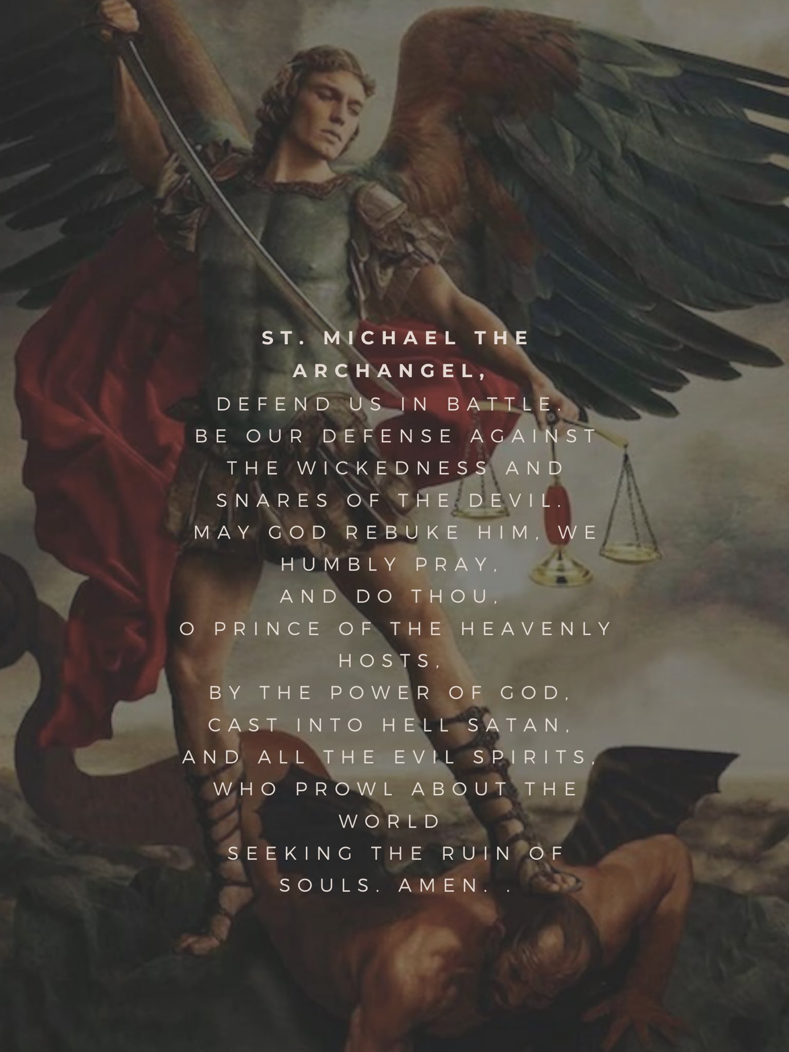 St. Michael Prayer The Catholic Me