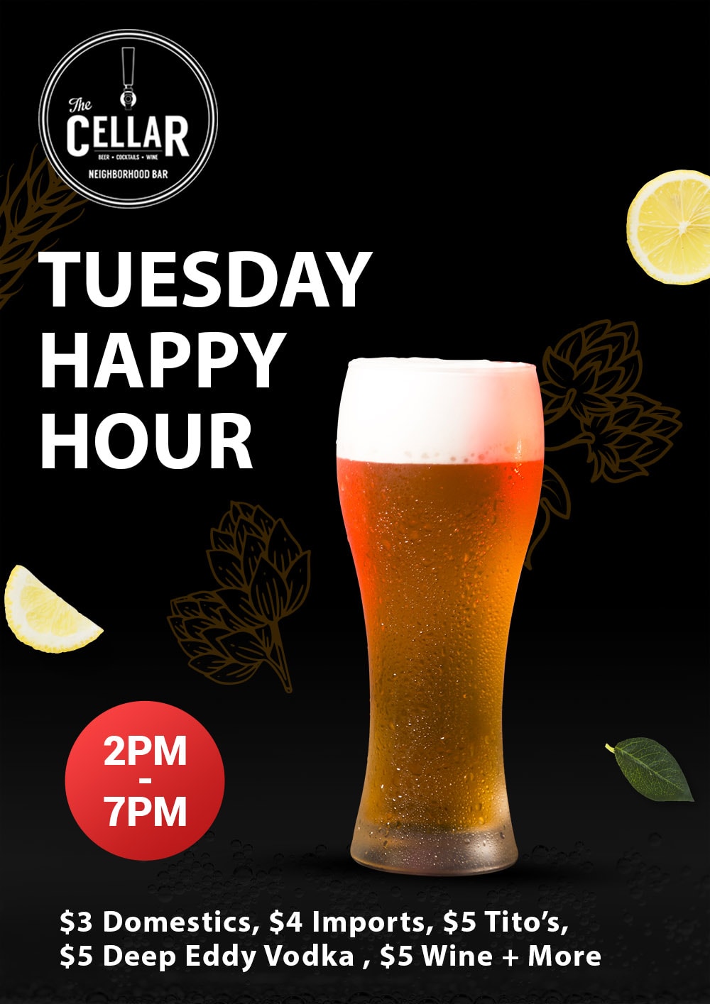 Tuesday Happy Hour Houston The Cellar Bar