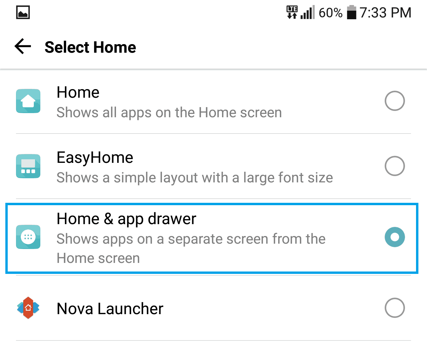 How to restore the app drawer on LG V30