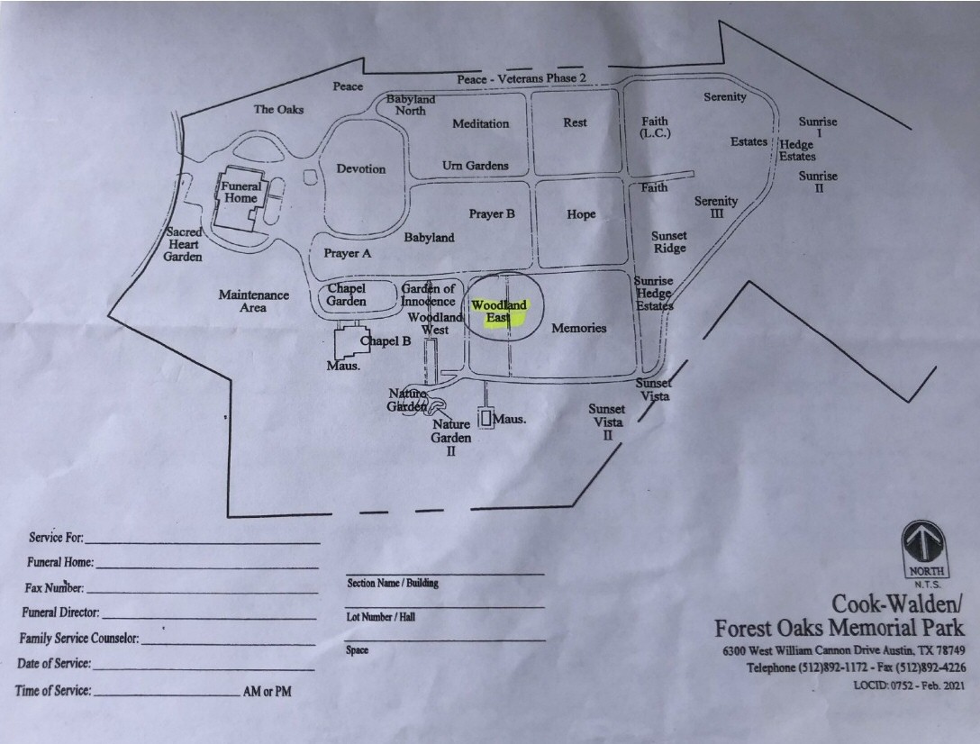 Austin TX Buy Sell Plots Lots Graves Burial Spaces Crypts Niches