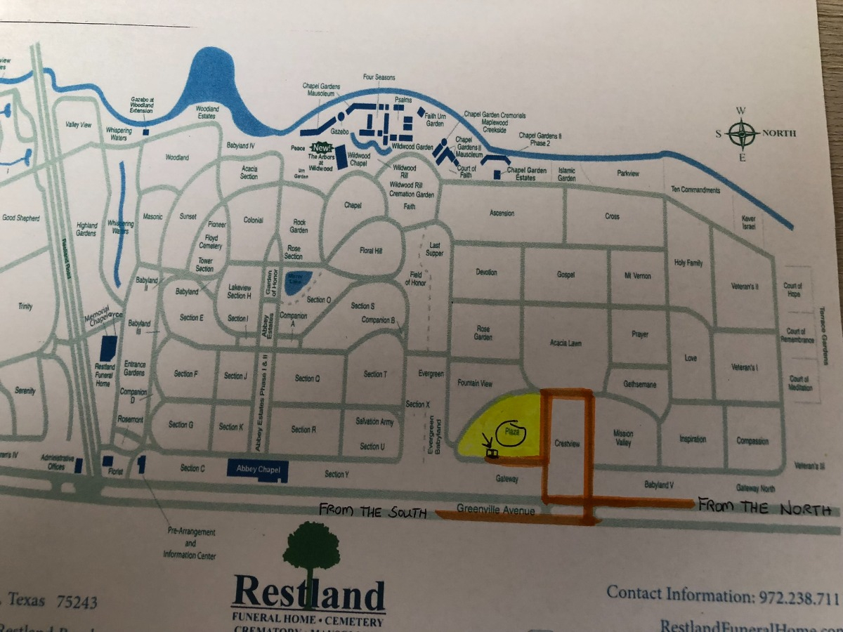 Dallas TX Buy Sell Plots Lots Graves Burial Spaces Crypts Niches