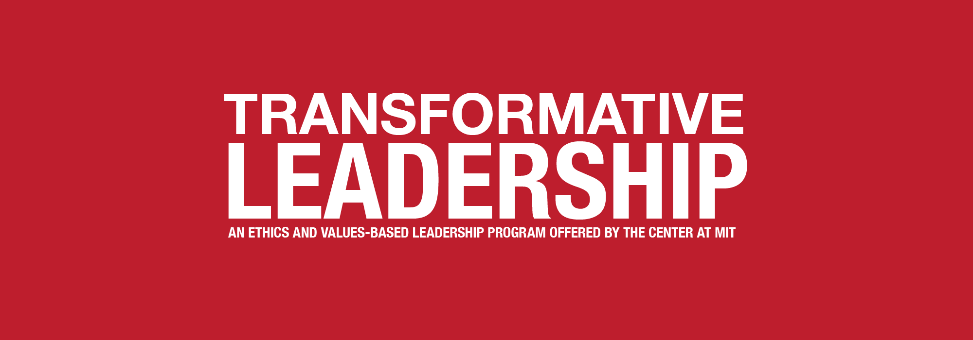 Transformative Leadership Program The Dalai Lama Center for Ethics
