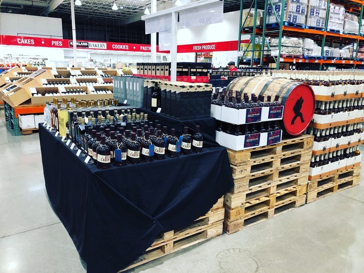 What A Display At The Pewaukee Costco Central Standard Craft Distillery